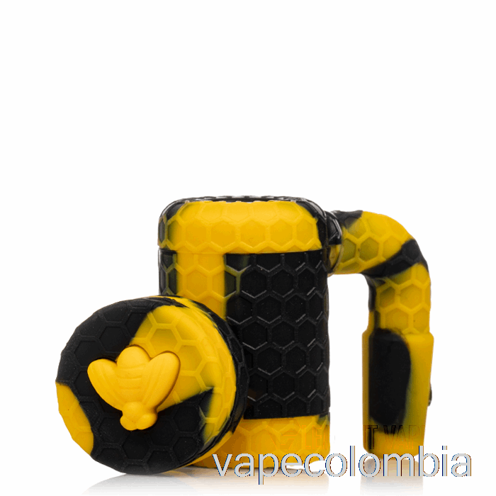 Vape Desechable Stratus Bee Silicona Recuperador De Cera Sol (negro / Amarillo)